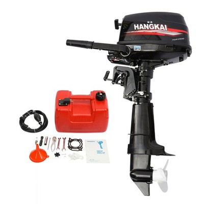 4-Stroke 6.5 HP Outboard Motor 123CC Heavy Duty Fishing Gas Boat Motor Engine