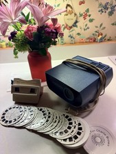 Vintage View Master Mega Lot 100 Reels, Projector Viewer Peanuts, Oz, Bonanza