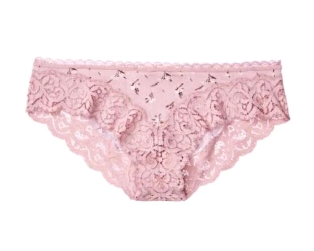 Braguita de bikini floral púrpura claro ribete de encaje Victoria's Secret Body by Victoria L Foto 2 de 4