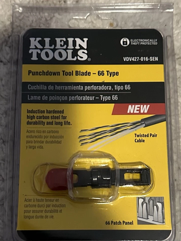 Klein Tools VDV427-800-SEN Impact Punchdown Tool with 110/66 Blade, Reliable CAT - Image 2 of 2