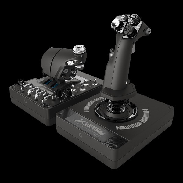 Logitech X56 H.o.t.a.s. RGB Throttle and Stick Simulation