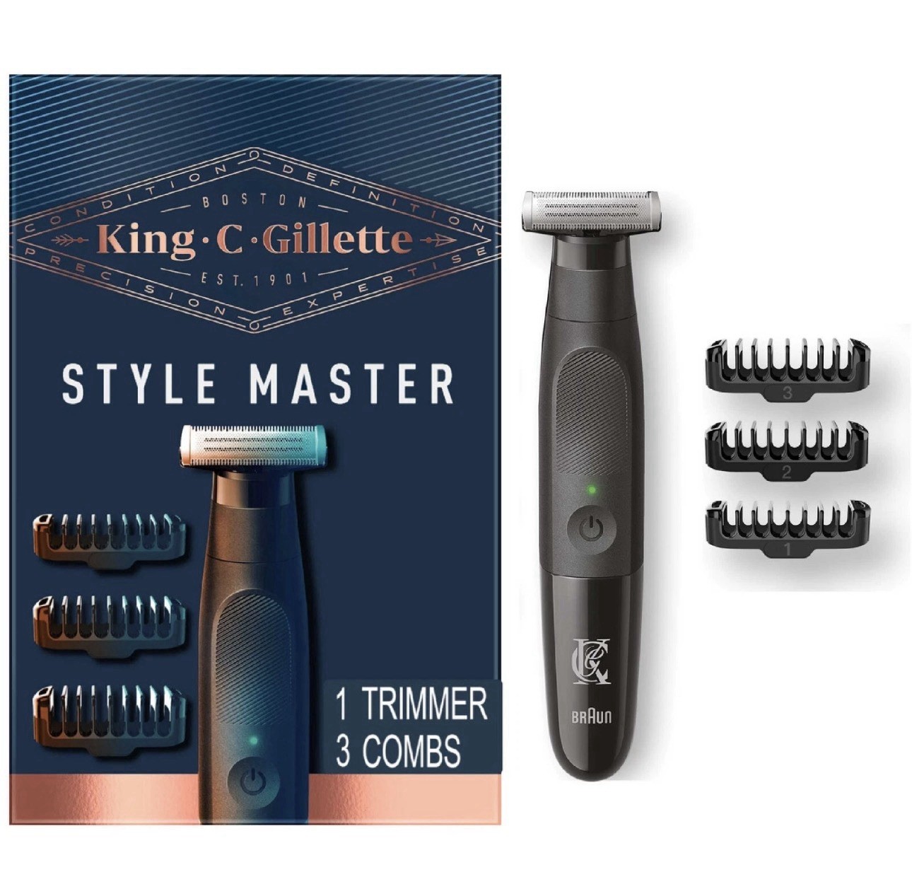 Gillette King C. Men's Style Master Cordless Stubble Trimmer