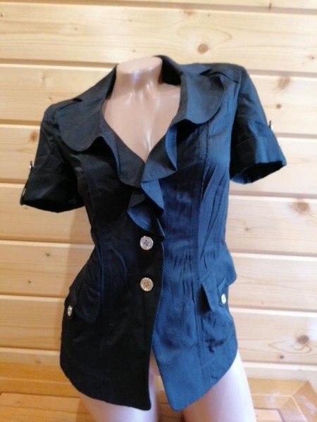 Women White House Black Market Blazer Black 36 / S #BVBV
