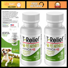 Natural Pet Arthritis Relief - Homeopathic Pain Relief for Dogs Cats - 90 Tabl