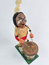 Vintage 1964 Marx Nutty Mad Indian Battery Operated Dumming Toy - For parts