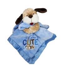 Carter's Puppy Dog Blue Baby Security Blanket Dog Gone Cute Plush Lovey