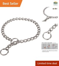 Professional 24-Inch Choke Collar for Dogs - Rust-Resistant Stainless Steel