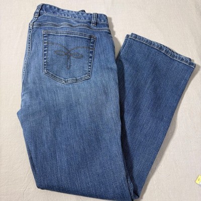 Chaps Denim Womens Size 10 Medium Wash Straight Leg Stretch Blue Jeans