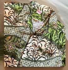 Vintage Barefoot In Paradise 60s 70s Hawaiian Shirt Loop Collar Men's XL READ 