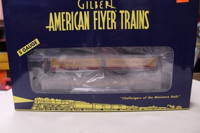 American Flyer 6-47983 REA Piggyback Unloader w/U.P. Flatcar & Trailers - New