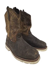 Thorogood Men's 11 "Steel Toe Western Wellington 804-4331 (U.S.A.) Brown 11 2E