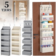5 Shelf Heavy Duty Hanging Storage Organizer Over The Door Organizer Storage Bag