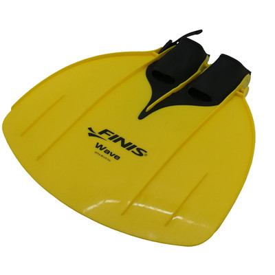 Finis Wave Swim Training Fins Yellow Short Blade Snorkeling Diving Youth Size