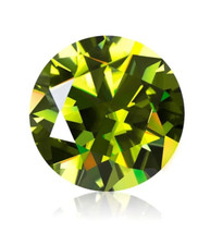 Diamante Moissanite da 1 ct colore D VVS1 COLORE GIALLO VERDE RARO CERTIFICATO