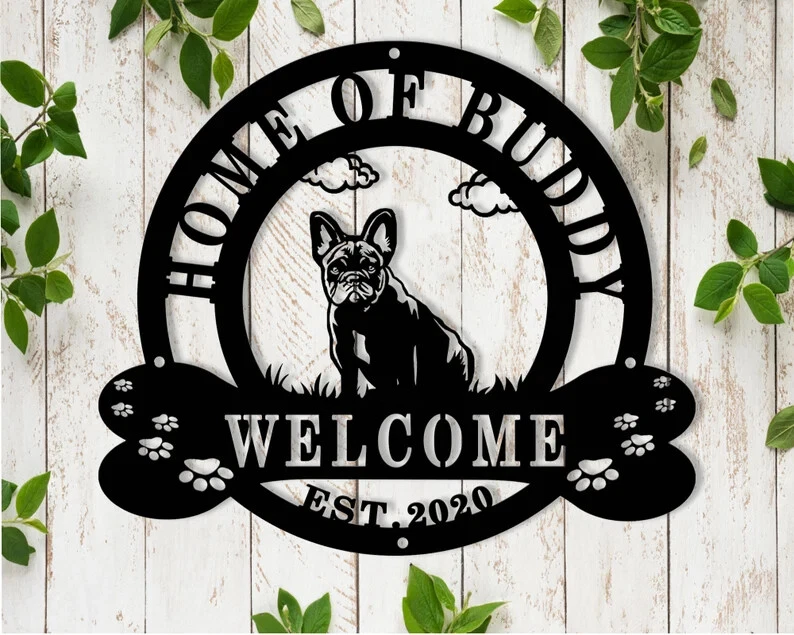 Custom French Sign French Bulldog Sign