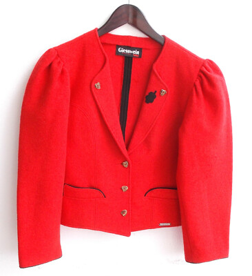 Damen Trachten Janker/Jacke rot Gr. 38 v. Giesswein