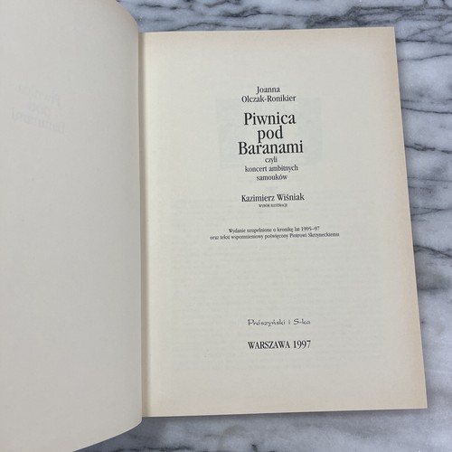 Piwnica Pod Baranami by Joanna Olczak-Ronikier 1997 Proszynski i S-ka Hardcover - Picture 5 of 12