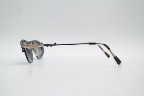Vintage Neostyle HOLIDAY 907 Schwarz Gold Halbrand Sonnenbrille sunglasses NOS - Picture 2 of 6