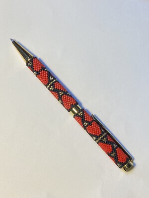Handverzierter einziehbarer nachfüllbarer Biro-Stift, neu, verpackt