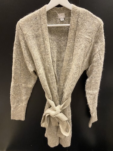 Sz XS Belted Cardigan Grey | eBay
