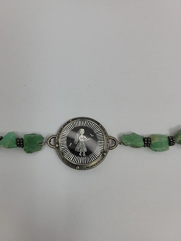 Pulsera DJ Freshie Wilson Estrin Mendes Plata de Ley 925 Foto Crisoprasa Foto 2 de 4