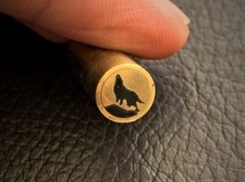 Handmade Wolf Mosaic Pin-Brass-Axe-Razor Handle Making-Supplies-PP5