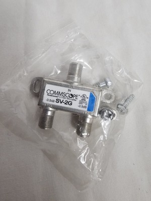 COMMSCOPE SV-2G 1:2 Coaxial Cable Splitter 5-1002 MHz -3.5dB New Sealed Package