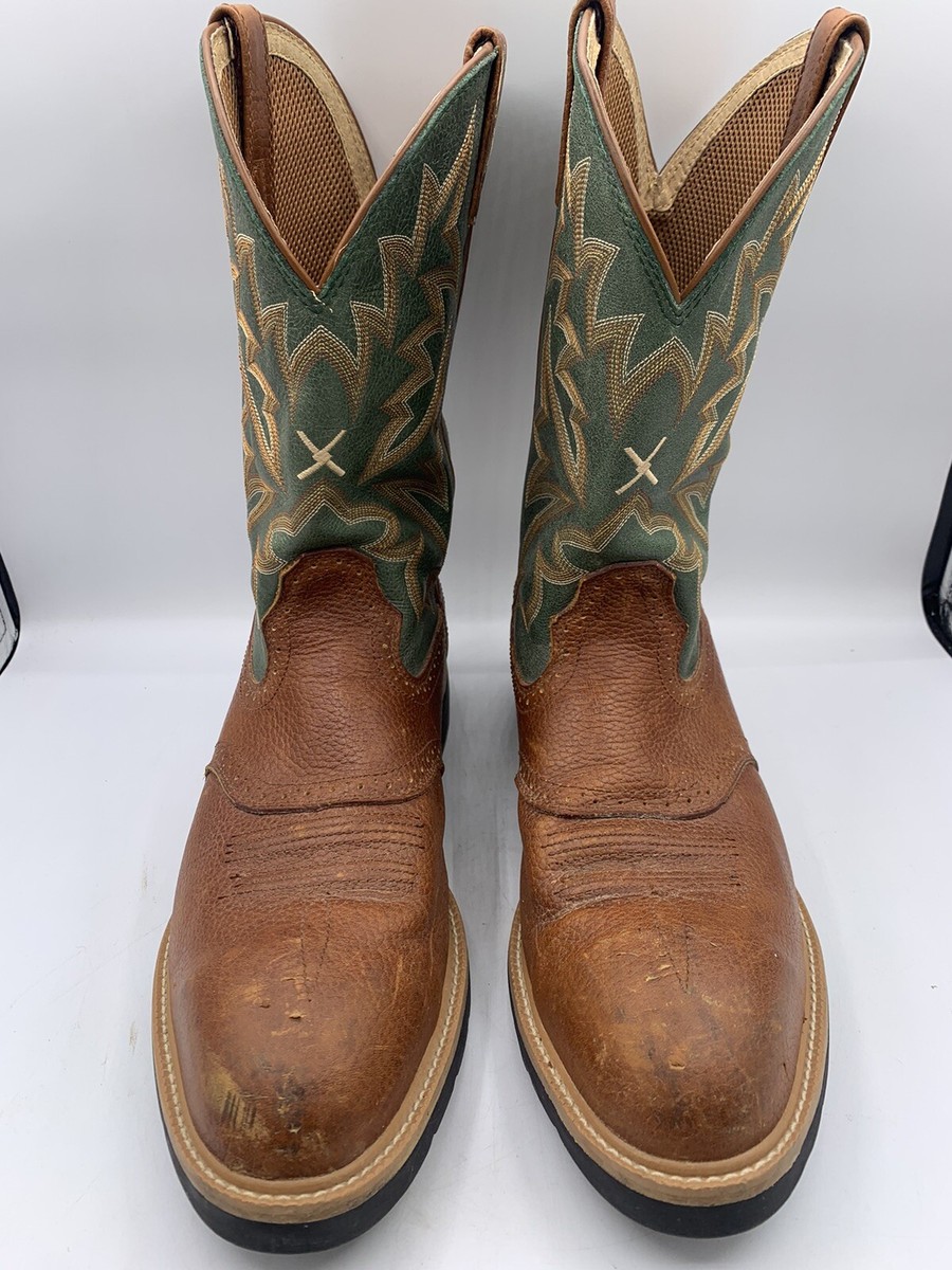 メンテナンス wildwest Twisted X Men's Saddle Vamp Pull On Work Boot - Steel Toe