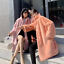 thumbnail 1  - Women Faux Mink Fur Fluffy Coat Winter Thicken Warm Stand Collar Korean Outwears