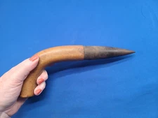 Vintage Wood & Steel  Garden Dibbler Planting Seeds Bulbs Tool