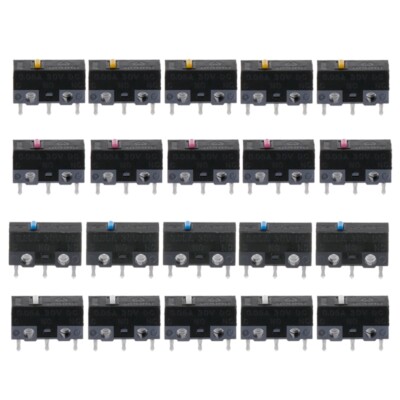 5Pcs Original HUANO Mouse Micro Switch Micro Button White/Blue/Pink/Yellow Dot