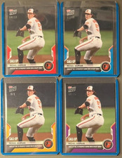2021 Topps Now #773 Michael Baumann Gold 1/1, Red /10, Purple /25, and Blue /49