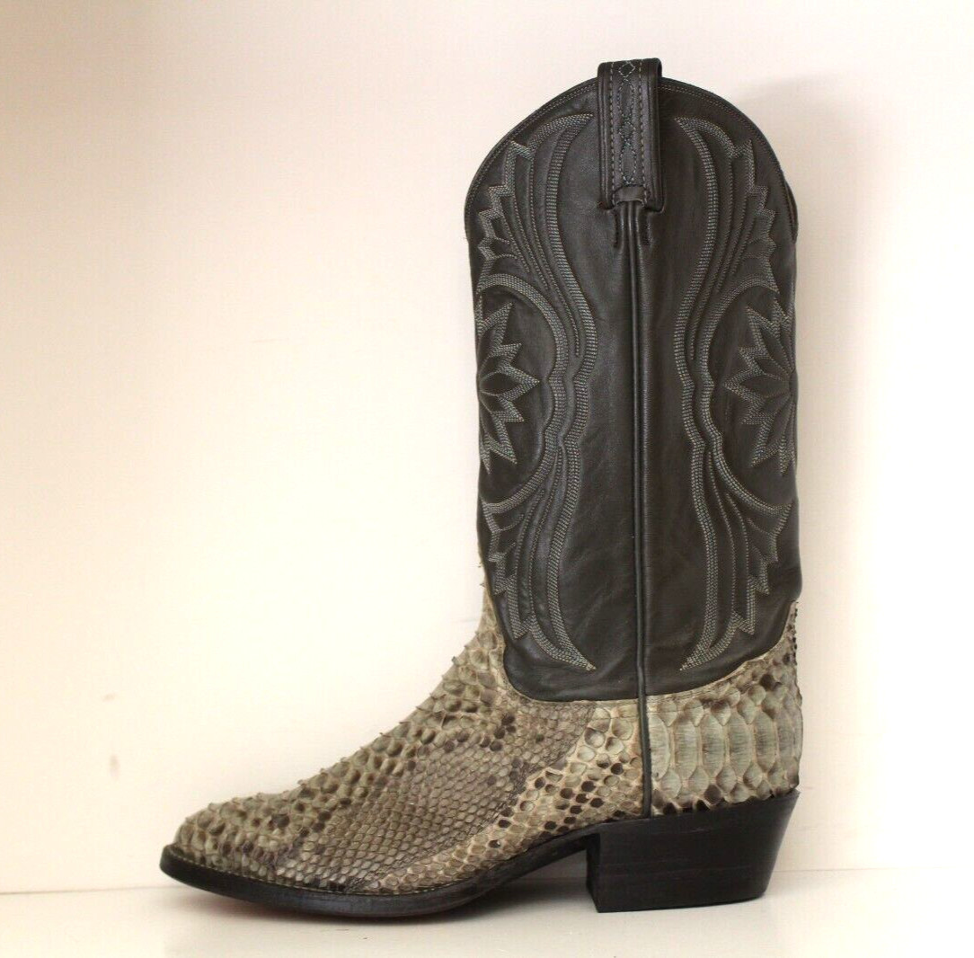 Tony Lama Gold Label Back Cut Python Snakeskin Co… - image 9