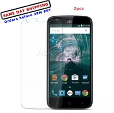 Explosion-proof 2x Tempered Glass Screen Protector for ZTE ZMAX Grand LTE Z916BL