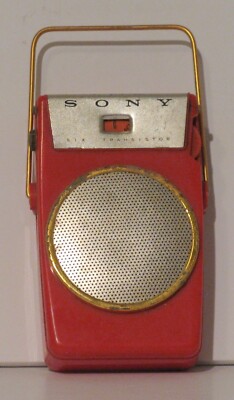 RED SONY TR 610 TRANSISTOR RADIO LEATHER CASE | eBay