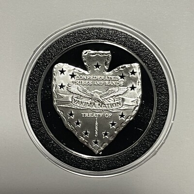 1972 Sovereign Nation Yakima Indian RARE Proof Coin .999 Fine
