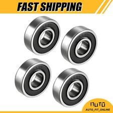 FOUR Deep Groove Ball Bearing 6201-2RS Double Sealed 12mmx32mmx10mm Carbon Steel