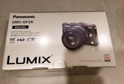 Panasonic+LUMIX+DMC GF2+.1MP+Digital+Camera+ +Black+%Body+Only