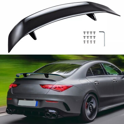 For Mercedes-Benz CLA AMG 47'' Glossy Black Car Rear Trunk Spoilers Wings Lip AM