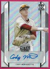 2021 Leaf Metal Draft Baseball CODY MORISSETTE Rookie #BA-CM1 Silver Autograph