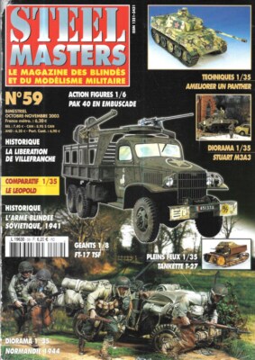 Steel Masters 59 2003 Stuart M3A3 Normandy Diorama Panther Ausf G Jeep Ford GPW
