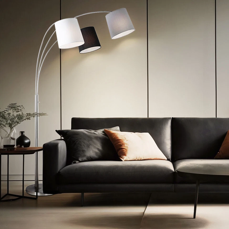 Bogenstehlampe Stehleuchte Wohnzimmerlampe dimmbar Fernbedienung RGB LED H 190cm - Bild 3 von 4