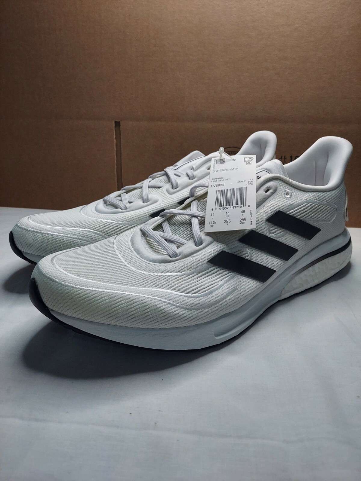 BRAND NEW ADIDAS Supernova M FV6026 Cloud White Running Trainers UK Size 11  - £50.00 | PicClick UK