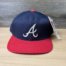 Cappello Atlanta Braves berretto aderente 7 3/8 blu misto lana specialità sportive nuovo con etichette *