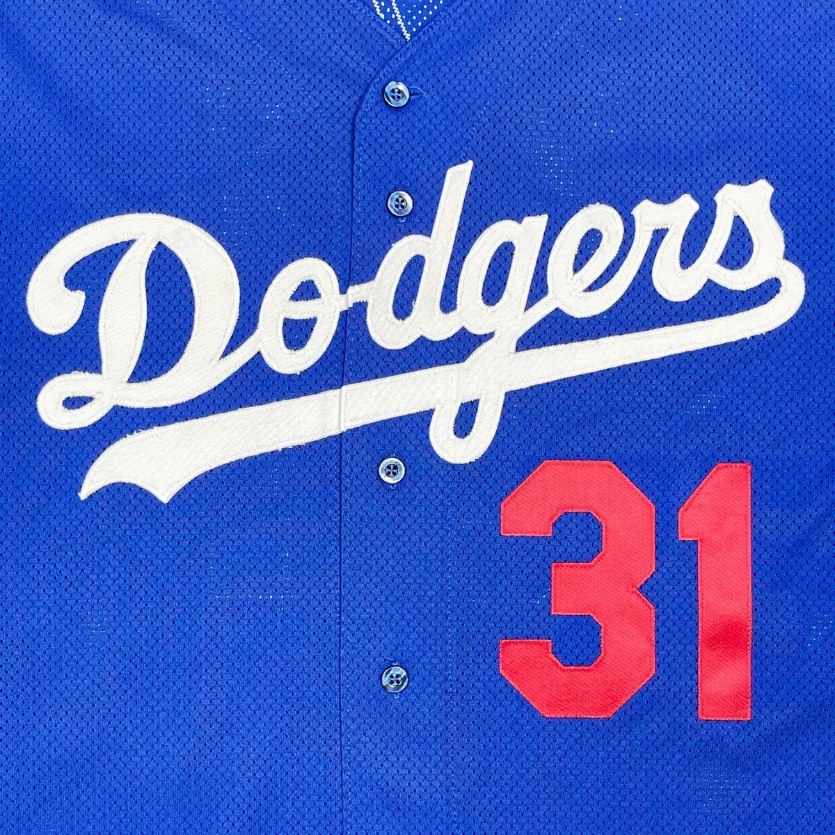 VTG LOS ANGELES DODGERS #31 PIAZZA AUTHENTIC RUSSELL ATHLETIC JERSEY SIZE 46