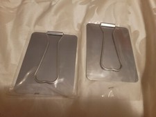 2 Italian Army Military Issue Polished Stainless Mirror for shaving / signal new