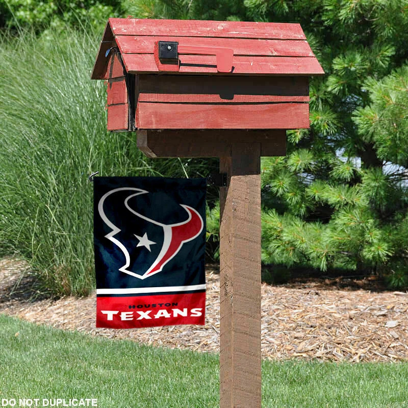 Bandera de jardín Houston Texans 2 lados ventana exterior patio pancarta nueva Foto 3 de 4