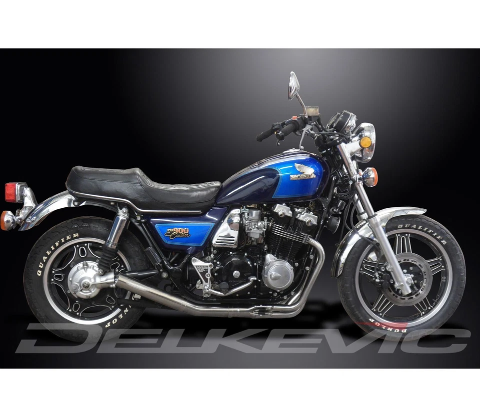 Escape Delkevic 4into1 acero inoxidable - Silenciador recto - Honda CB900C/1000C Foto 2 de 4