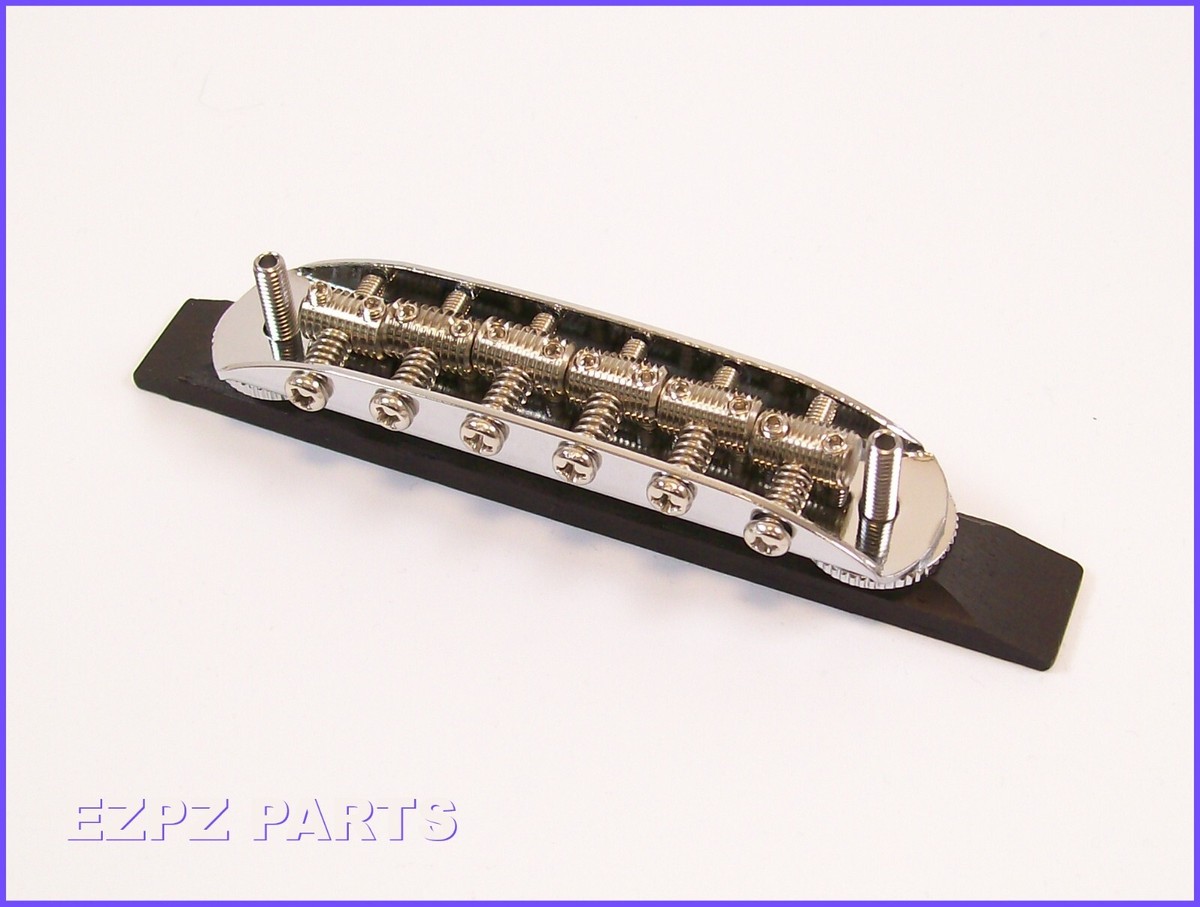 Vintage Japanese style Flat-Top Hollow-Body Guitar bridge + Wood