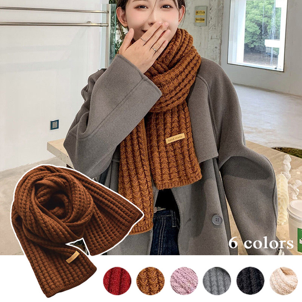 Unisex Outdoors Windproof Thermal Long Shawls Woolen Knitting